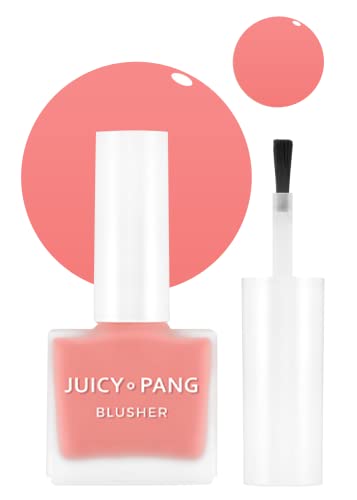 РУЖ A ' PIEU JUICY-ПАНГ WATER BLUSHER (PK04 - Dewey Grapefruit Pearl) - Корейски Течен руж за бузите K Beauty Makeup