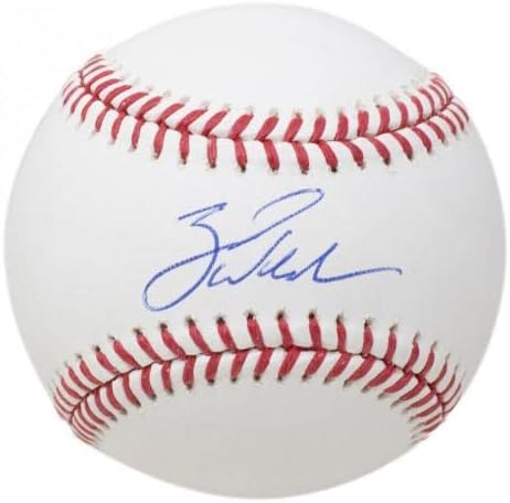 Зак Уилър Филаделфия Филис е Подписал Официален Бейзболен договор MLB с Case PSA - Бейзболни топки с автографи