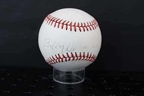 Били Херман Подписа Бейзболен Автограф Auto PSA/DNA T26819 - Бейзболни топки с Автографи