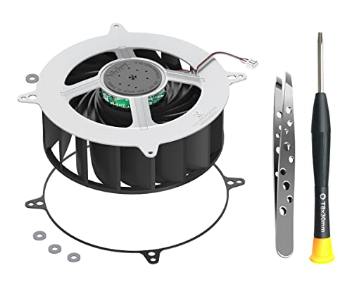 Вграден вентилатор за охлаждане ElecGear PS5, Допълнително Противоударное о-пръстен и Комплект инструменти за ремонт, Отвертка