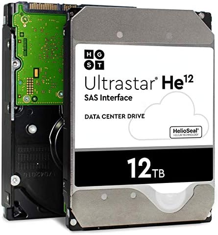 Твърд диск HGST Ultrastar DC HC520 12 TB 7200 об/мин Интерфейс SAS 12 Gb/с 3,5-Инчов Вътрешен твърд диск 512e ISE Helium