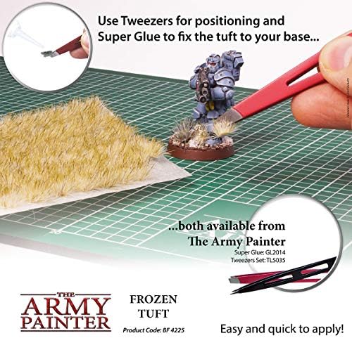 The Army Painter Tufts - Бойни снопове: Замразени пакети, 77 бр., 3 размера - колекция от модели на терена за миниатюрни бази и Моделиране