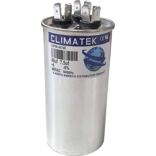 През цялата кондензатор ClimaTek - подходящ за AmRad # USA2232 | 40/7,5 icf MFD 370/440 Волта променлив ток