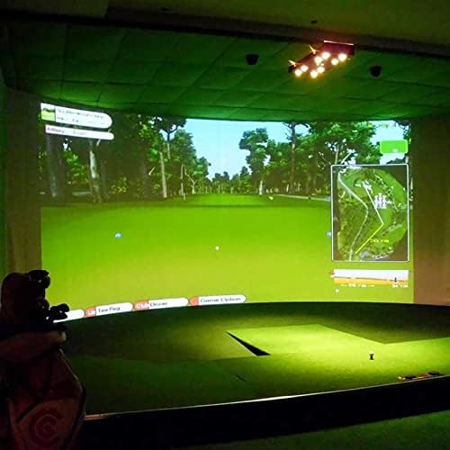 Проектор, Екран Симулатор на топка за голф в Шок дисплей Прожекционен Екран Вътрешен Материал от бяла кърпа За упражнения в голф Цел за голф