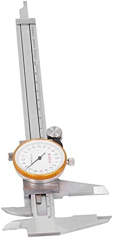 UOEIDOSB Штангенциркуль с Циферблат Верньер 0,02 мм Двоен Шок Ръчен Инструмент за Измерване от Неръждаема Стомана 0-150 мм