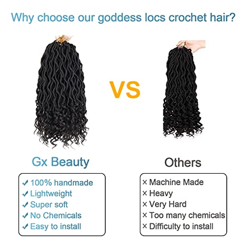 Goddess Locs Косата на една Кука - 8 опаковки 12-Инчов Увивни изкуствени Къдрици, Косата на една Кука за черни жени, Предварително