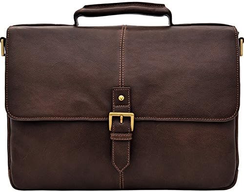 Работна чанта-портфейл HIDESIGN Charles Leather 15, Съвместим с Лаптоп, Кафяв