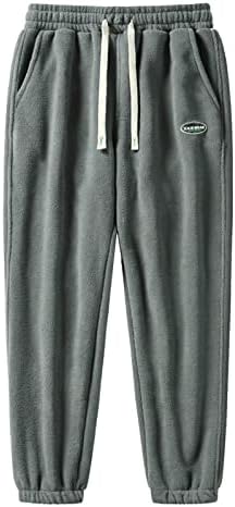 MIASHUI House с мъжки ежедневни топли панталони, цветни панталони, панталони с дебела джоб и завязками, панталони с отворени пръсти