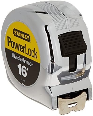 2 X Лента линия Stanley 33-516 16 x 1 Инч Powerlock, подсилена защитно покритие ножове