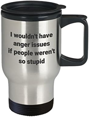 Чаша За Пътуване С Проблеми С Гнева - Забавно Саркастическая Термоизолированная Кафеена Чаша От Неръждаема Стомана За Подарък