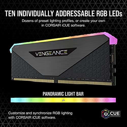 CORSAIR Vengeance RGB RT 16 GB (2x8 GB) DDR4 4000 (PC4-32000) C18 1.35