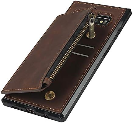 Чанта-портфейл Cavor за Samsung Galaxy S10, една Чанта-портфейл с цип джоб с отделения за карти, Каишка за китката, изкуствена кожа, устойчив