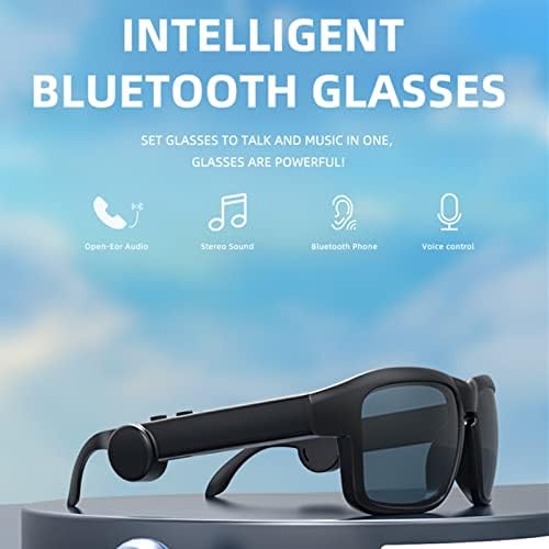 Слънчеви очила MORESEC Bluetooth за мъже и жени, гласов контрол и умни очила с отворени уши За слушане на музика и разговори с