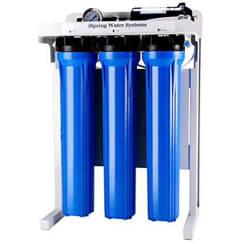 Система за филтриране на вода с обратен осмосом iSpring RCB3P RO, 300 GPD, Без резервоари, за битови и леки за търговска