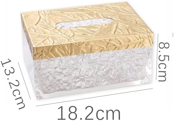 SDGH Креативна Прозрачна Кутия за салфетки Кристален Цветна Хартиена Кутия За Домашно Хол Хартиена Кутия за салфетки (Цвят: D, размер: 18.2 * 13.2 * 8.5 см)