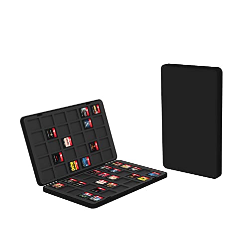 EEkiiqi 60 Притежатели на игрални касети Калъф за съхранение Switch Game Case е Съвместим с игри на карти, Nintendo Switch или карти с