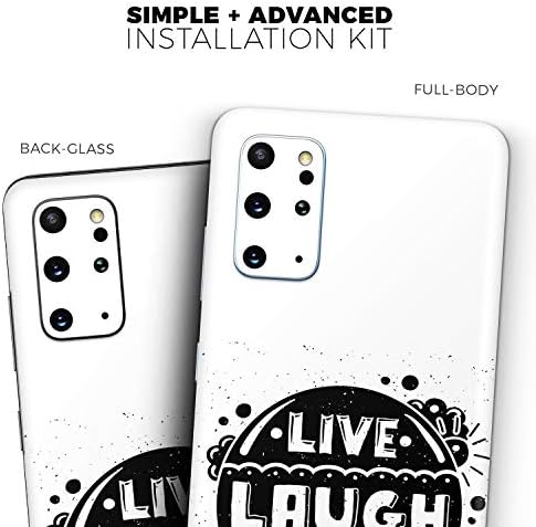 Дизайн Skinz Live Laugh Love Защитно Vinyl стикер с обвивка от кожа, която е съвместима с Samsung Galaxy S20 (покритие