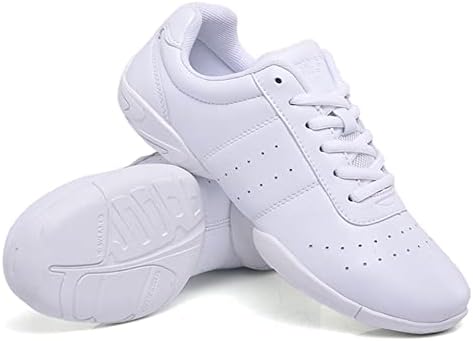 Дамски обувки BREXLI Усмихни Shoes - Бели Обувки за момичета-на мажоретките и Маратонки за младежки състезания по Чирлидингу