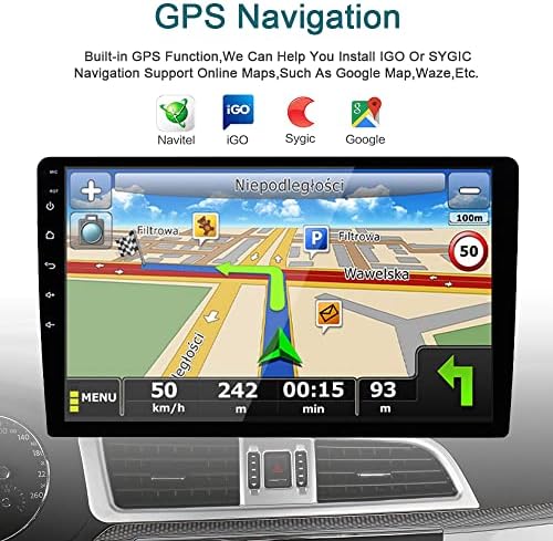 Автомобилна стерео система за Carplay BMW X1 2010- Автомобилното радио, 2 GB RAM И 32 GB ROM с 10-инчов IPS Сензорен екран, GPS навигация за автомобил на устройството е Вграден DSP Безжич?