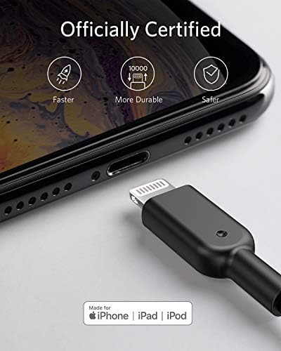 Комплект преносими зарядни устройства Anker за iPhone, Преносими зарядно устройство с капацитет 10 000 mah с 1-футовым кабел USB A-Lightning за iPhone XR / X / 8/8 Plus / 7/7 Plus / 6/6 Plus, iPad Pro Air 2 и д?