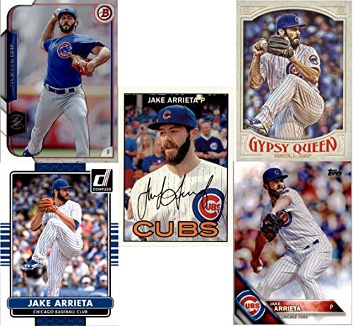 Джейк Арриета (5) Набор от бейзболни картички Разнообразни - Търговски карти Chicago Cubs