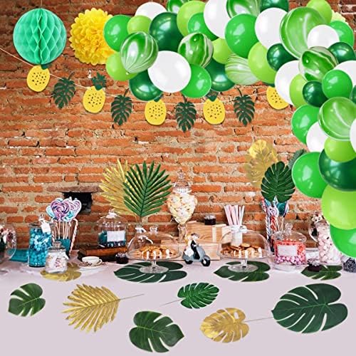 BEISHIDA 106 пакет джунглата партида балони венец засводени комплект зелени балони, гори, природа парти на открито, на къмпинг рожден