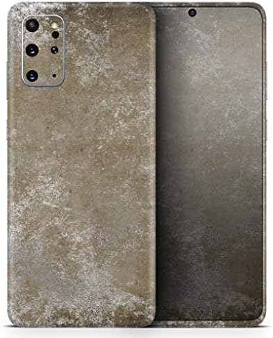 Дизайн Skinz Distressed Silver Texture v3 Защитно Vinyl стикер с обвивка от кожа, която е съвместима с Samsung Galaxy S20 (тампон върху екрана и на задното стъкло)