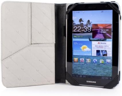 Калъф Tuff-Luv с три подкрепа за Samsung Galaxy Tab 7 / 7.0 Plus GT-P6210 от изкуствена кожа Черен F3_33