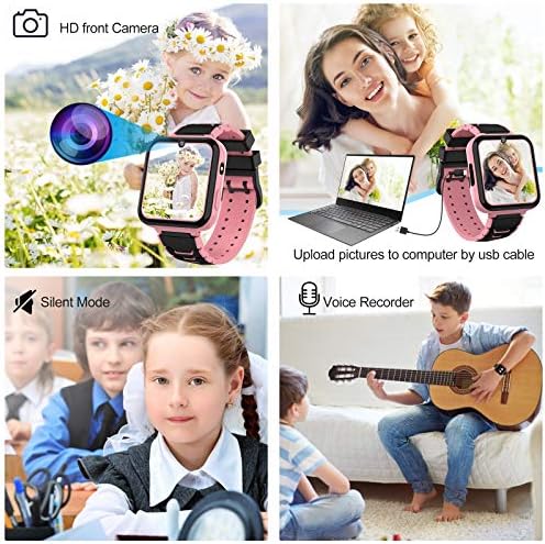 AWEHIRU Kids Smart Watch - Умни часовници за момчета и Момичета с 16 игри, Камера, MP3 Музика, SOS-Будилник, Фенерче, Детски Телефонни часове,