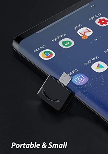 USB Адаптер C за свързване към USB конектора (2 опаковки), съвместим с Samsung Galaxy SM-G970U за OTG със зарядно устройство Type-C.