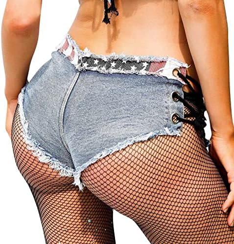 Гамаши Temp Life, женски сексуални изрязване дънкови къси панталони с ниска талия, мини-панталон (с непозиционным принтом), наскоро придобити