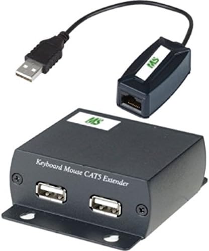 Удължителен кабел за клавиатура и мишка MS USB1.1 чрез кабел CAT5 с дължина до 984 метра / 300 метра