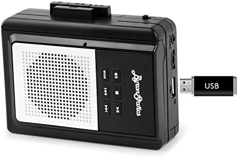 Портативен аудио касетофони плейъри ByronStatics, Кассетный Walkman плеър, Конвертируем в MP3 и WAV с помощта на USB Flash, Вграден