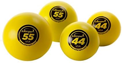 Комплект от 2-те големи топки за тенис на маса с диаметър 44 мм и 2-те са Много по-Големи топки за Тенис на маса с диаметър 55 мм,