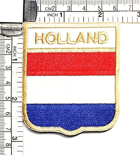 Kleenplus 2,6X2,3 инча. Нашивка с Флага на Холандия, Военно-Тактически Знаме, Емблема, Униформа, Костюм, Дойде Железни Ивици, Националното
