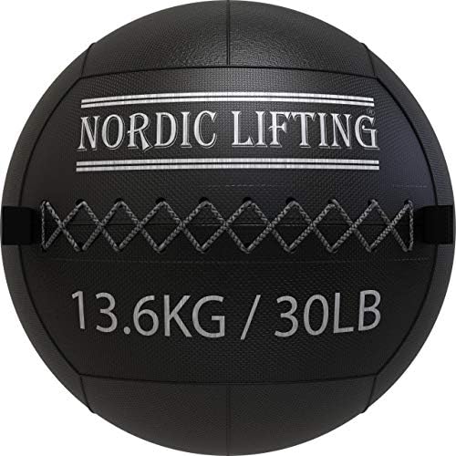 Nordic Подвижен Стенен топка с тегло 30 килограма в Комплект с Мини-Шагателем - Бяло-Сив