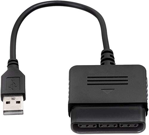 Контролер TELEZ USB 2.0, Геймпад, Джойстик, Адаптер, Кабел-Конвертор, Кабел, Съвместим за Sony PS1, PS2, Жичен Контролер за
