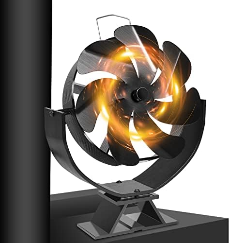 Вентилатор за дърва Holloor с топлинна задвижване с възможност за регулиране на 240 °, Неэлектрический Вентилатор за печка,