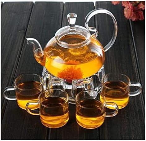 Стъклени Чайници DAPERCI, чайникът, Стъклена кана, на чайника за приготвяне на цветята-чай с висока дръжка, на чайника от Прозрачен