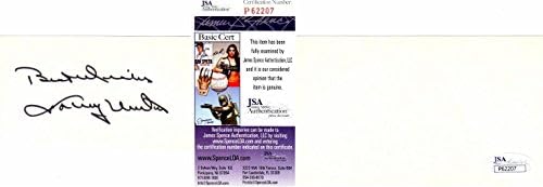 Джони Юнитас с автограф - Реколта карта Балтимор Колтс, размер 3x5 инча - † 2002 г. + Сертификат за автентичност JSA - Издълбани