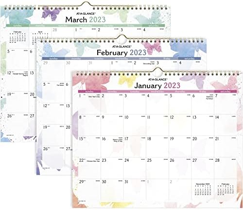 Стенен календар за месец от рециклирана акварел, Рисунка, акварел, 15 x 12, Бели / Цветни листове, 12 месеца (януари-декември):
