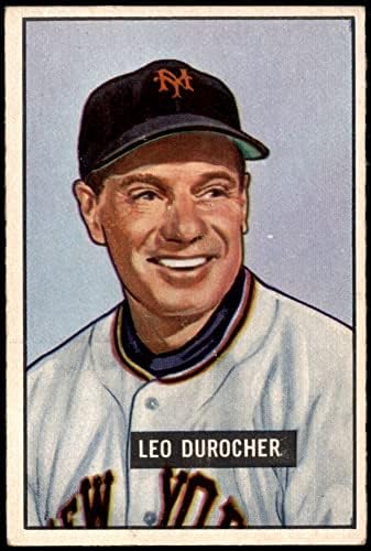 1951 Боуман 233 Лео Дюрочер Ню Йорк Джайентс (Бейзболна картичка), БИВШ Джайентс