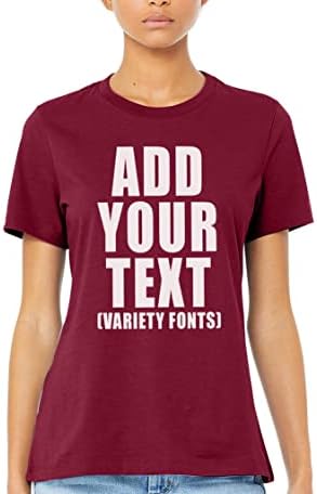 Тениска TEEAMORE Унисекс За мъже и жени На поръчка, Въведете Вашия текст, Създайте своя собствена Риза