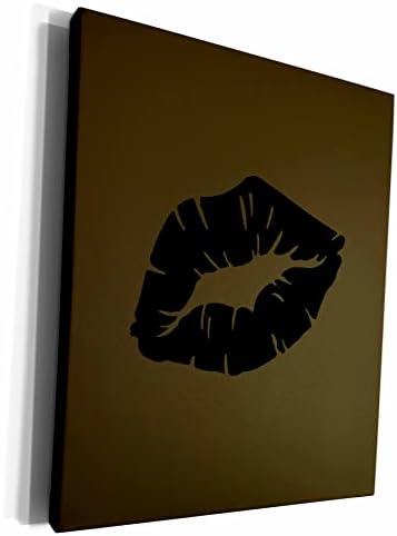 3дРоза Красива Черна червило за целувка Изолирано готик. - Холщовая обвивка музеен клас (cw_356864_1)