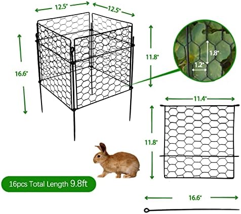 nutroeno Chicken Wire дамска шапка клош Plant Protector – Мрежести поставки за зеленчуци, растения и храсти от животни, зайци,