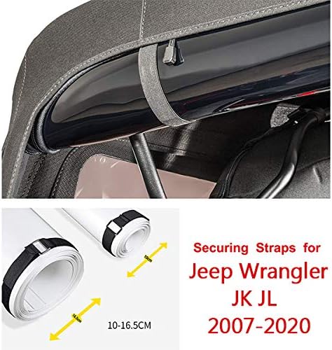 Стяжные колани за Jeep Wrangler JK JKU YJ TJ JL JLU Unlimited & Sports 2007-2020 с прозоречните Трайни Горните ремъци (4 опаковки)