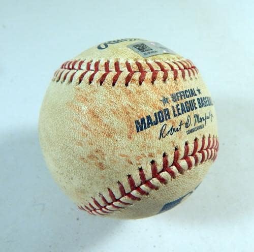 2019 Използвани Бейзболни топки Colorado Rockies Pitt Пирати от Колин Моран резервната банка на индия, Използвани в една игра