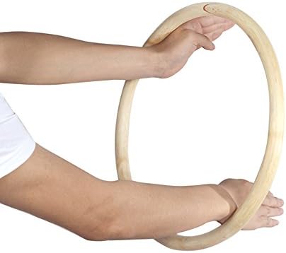 Пръстен от Ратан ZooBoo Wing Chun - Естествена Дървени Пръстени Wing Tsun Кунг Фу Legs Обзавеждане За Тренировка на Силата на Ръцете Yewen Sau Sticky IP Man Siu Lum Кунг Фу Rings - Ротанговые 14 ин?