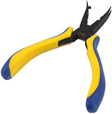 Aexit Жълто-сини ръчни инструменти, Клещи, с Отточна тръба на шарнирна Връзка за производство на Радиоуправляемой модели DIY, Инструмент