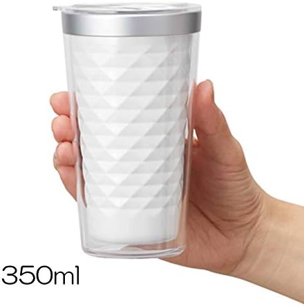 ゴーウェル(Gowell) Термоизолированный 2-слойный чаша от Неръждаема Стомана с капак, 350 мл, Бялата Диамантена Линия